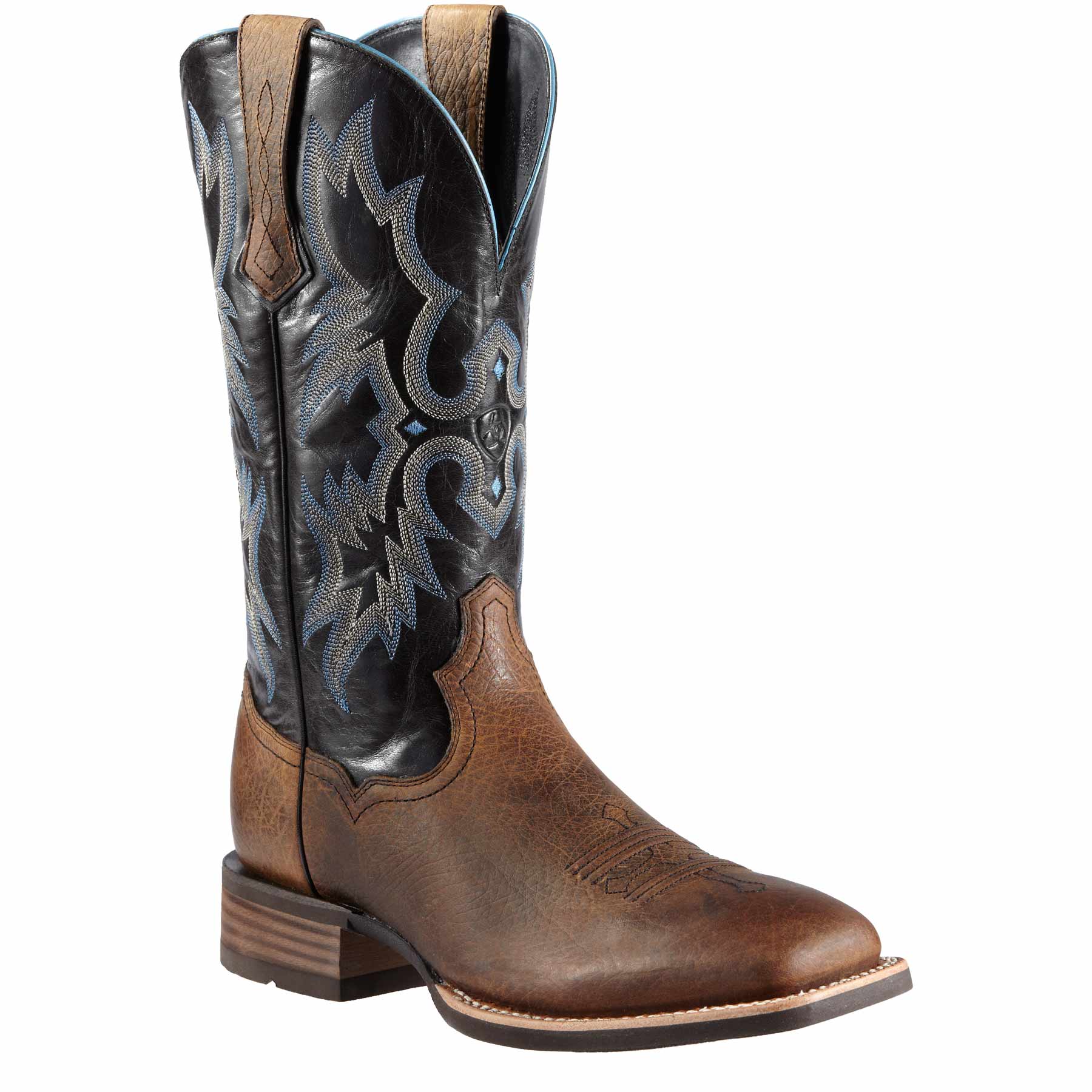 Ariat Western Boots Mens Tombstone Earth Foot and Black Upper with ...