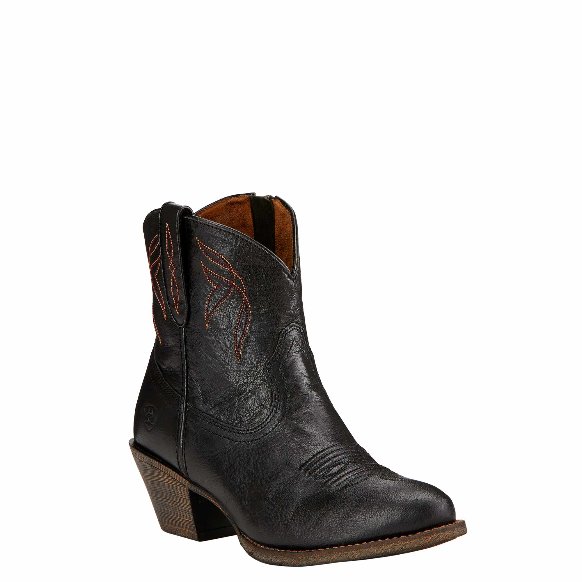 Ariat Western Boots Women’s Old Black Shorty with Western Inspired ...