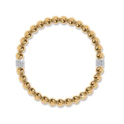 Meridian Petite Stretch Bracelet- Gold