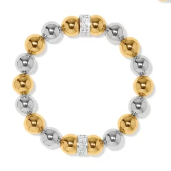 Meridian Stretch Bracelet- Silver/ Gold