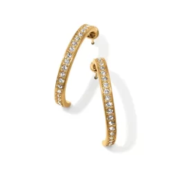 Meridian Zenith Medium Hoop Earrings- Gold