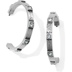 Meridian Zenith Station Hoop Earrings- Silver